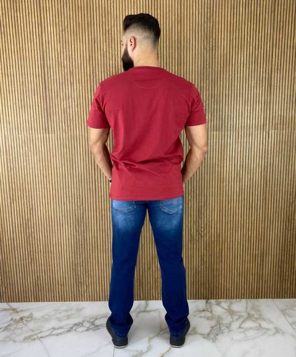 Camiseta Básica Vermelha Masculina