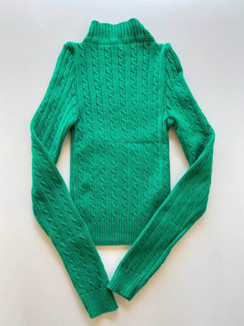 Blusa Mini Nervuras - Verde - DMartins Tricot