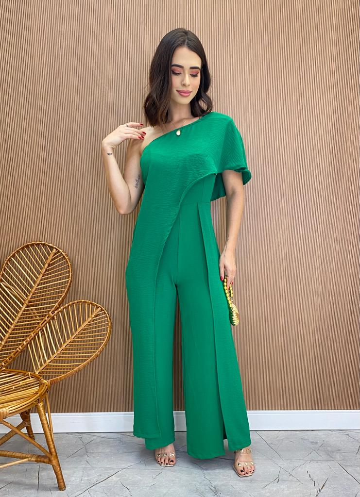 fernandaramosstore com br Macacão Longo Feminino com Bojo Nula Manga Verde1