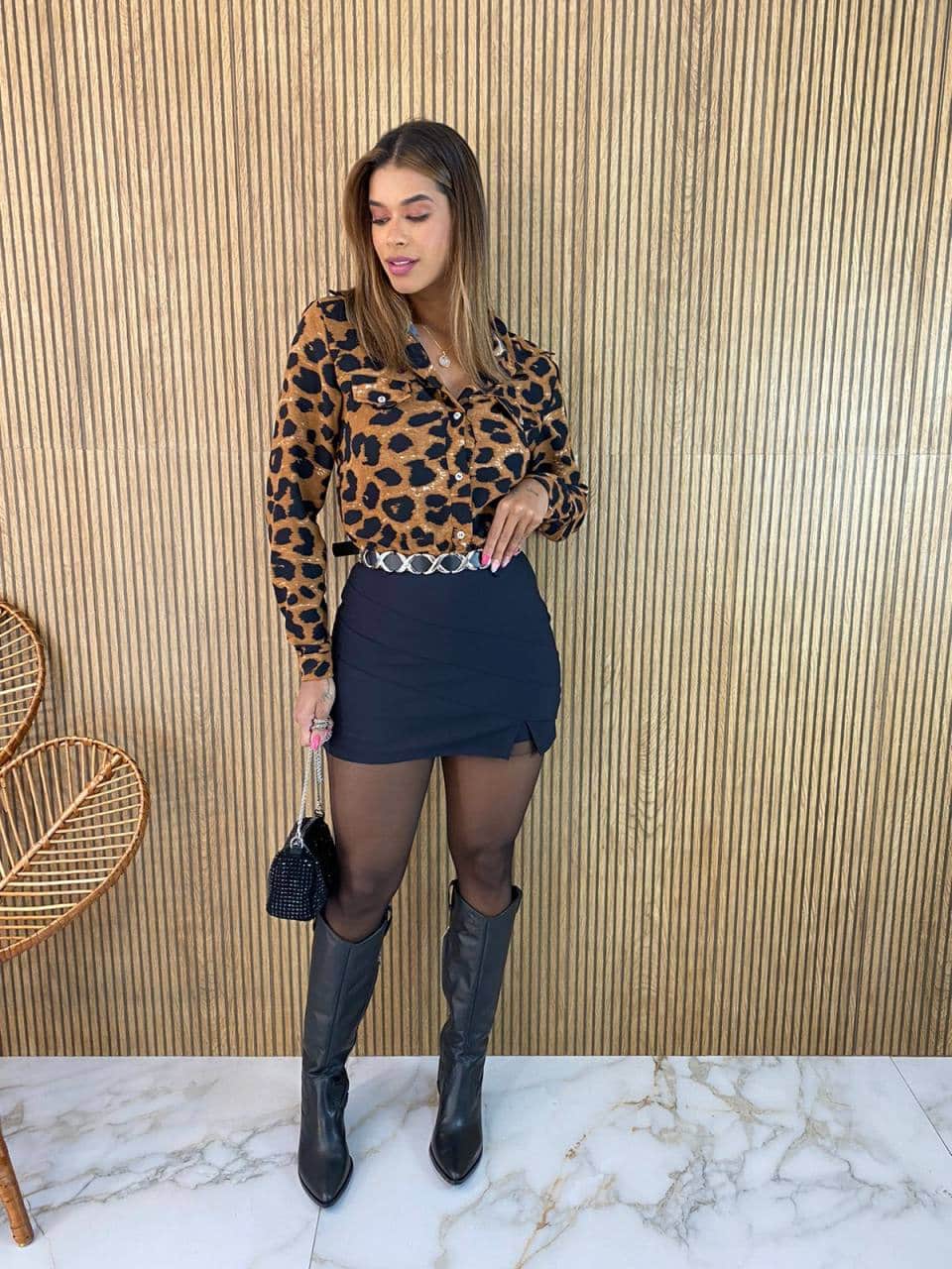fernandaramosstore com br Camisa Feminina Manga Longa Bruna Animal Print 1