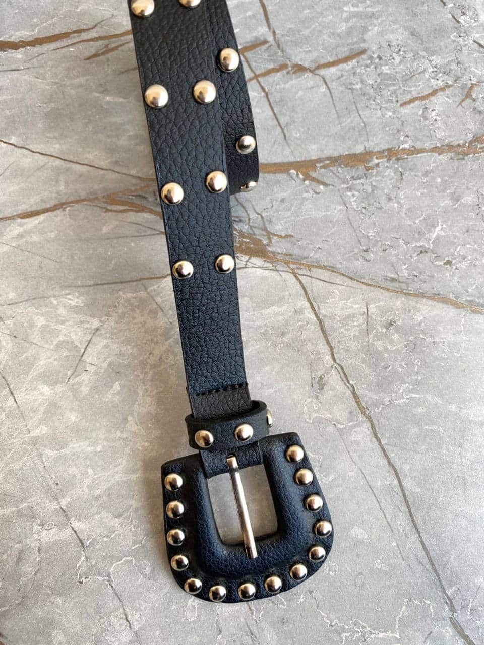 fernandaramosstore com br Cinto Feminin Nina Preto Detalhes Prata 1
